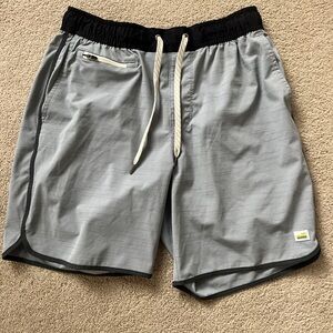 Vuori Black and Gray Athletic Shorts
